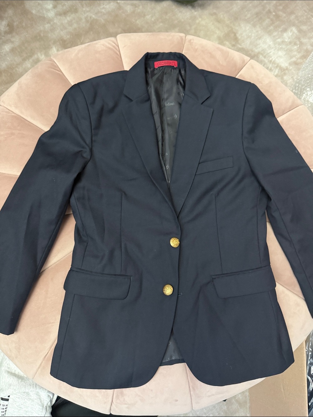 Classic Navy Kids Blazer with Gold Buttons